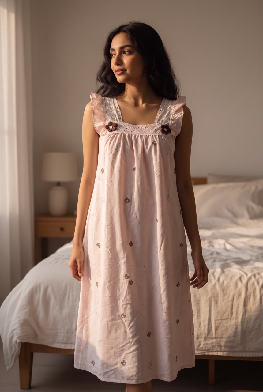 Satin Night Dress