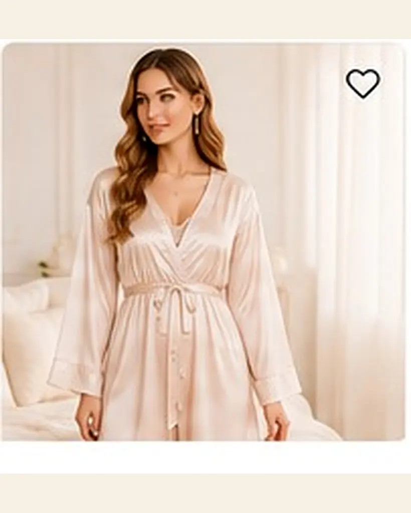 Satin Robe & Nighty Set
